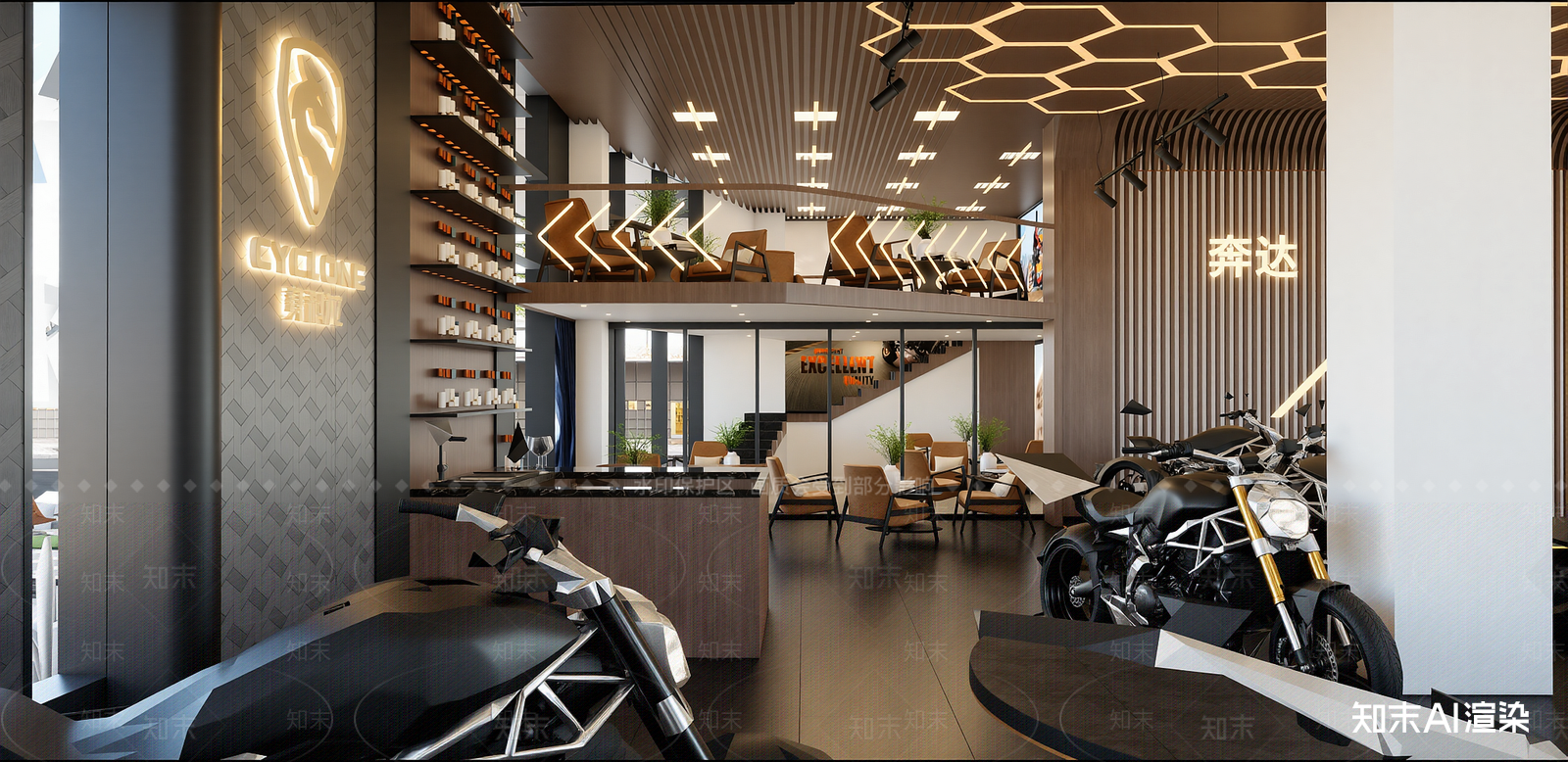 现代汽车4S店SU模型草图