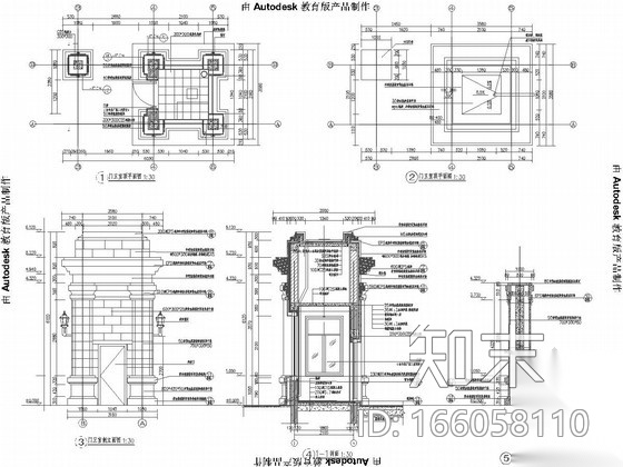 [武汉]最全高档居住区景观规划设计施工图cad施工图下载【ID:166058110】