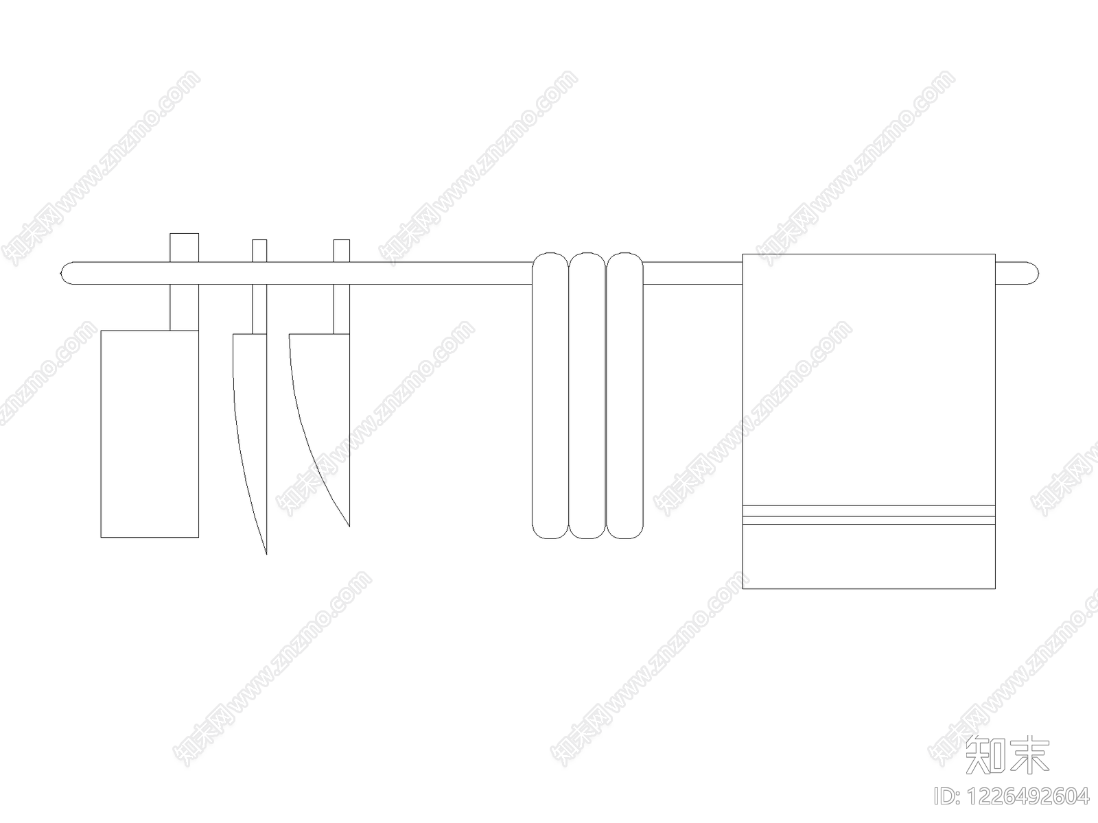 五金管件cad施工图下载【ID:1226492604】