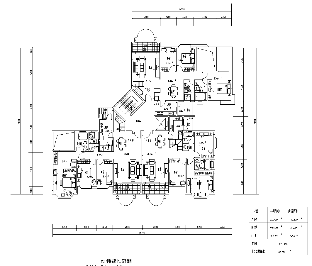 [广东]深圳金基碧华苑建筑CAD（澳大利亚柏涛）cad施工图下载【ID:149555161】