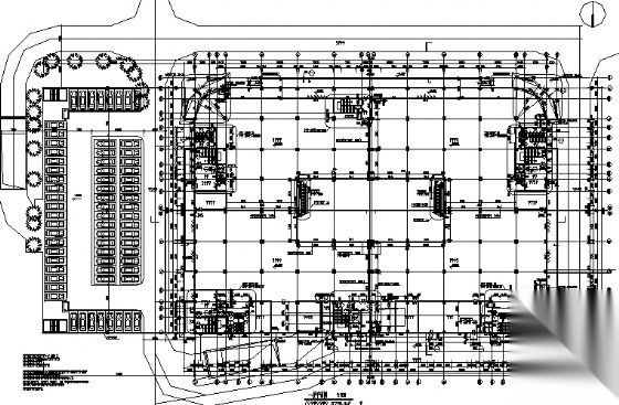 [莲园]某八层服务中心大楼建筑结构施工图施工图下载【ID:151402159】