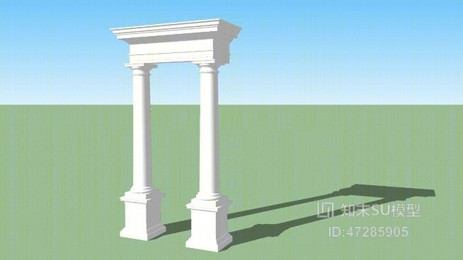 经典的托斯卡纳柱SU模型下载【ID:47285905】