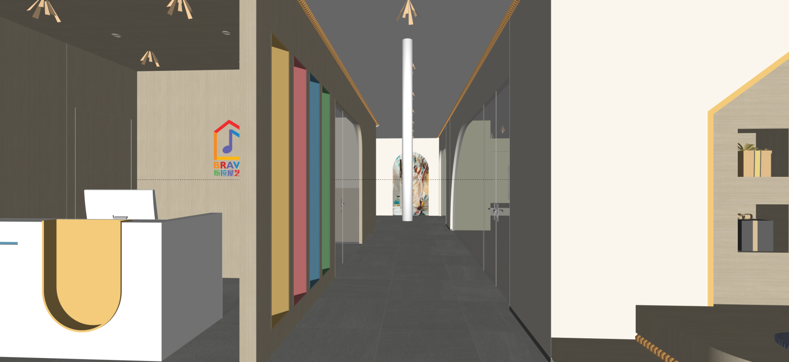 现代工作室SU模型下载【ID:1222226316】