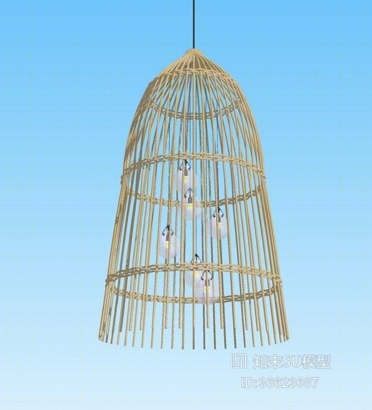 吊灯SU模型下载【ID:36623687】