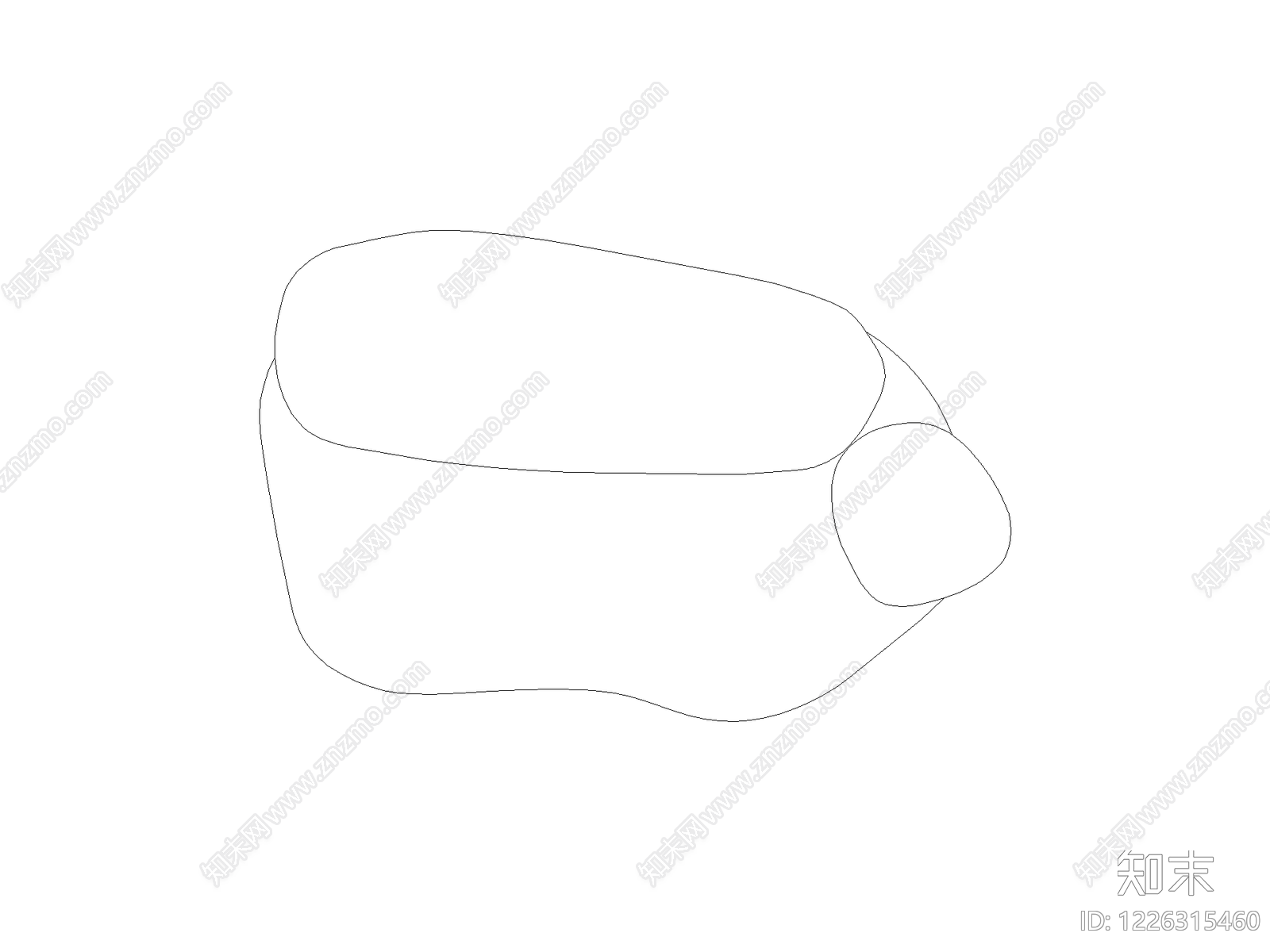 沙发cad施工图下载【ID:1226315460】