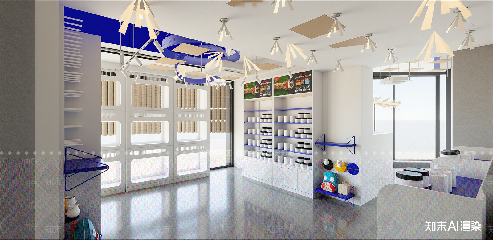 现代奶茶店SU模型下载【ID:1215927968】