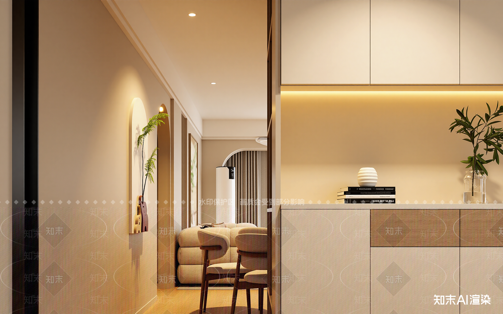 现代玄关3D模型下载【ID:1214614187】