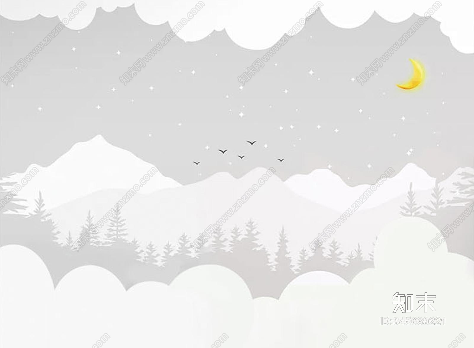 儿童房高清壁纸贴图贴图下载【ID:945639221】