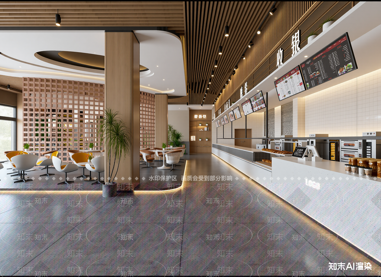 快餐店3D模型下载【ID:1214020307】