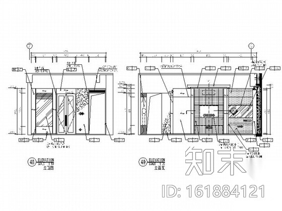 [山东]商务休闲连锁酒店总统套房施工图cad施工图下载【ID:161884121】