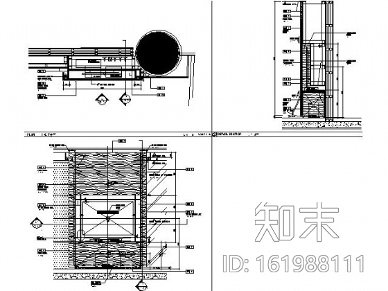 [南京]某酒店行政套房施工图cad施工图下载【ID:161988111】