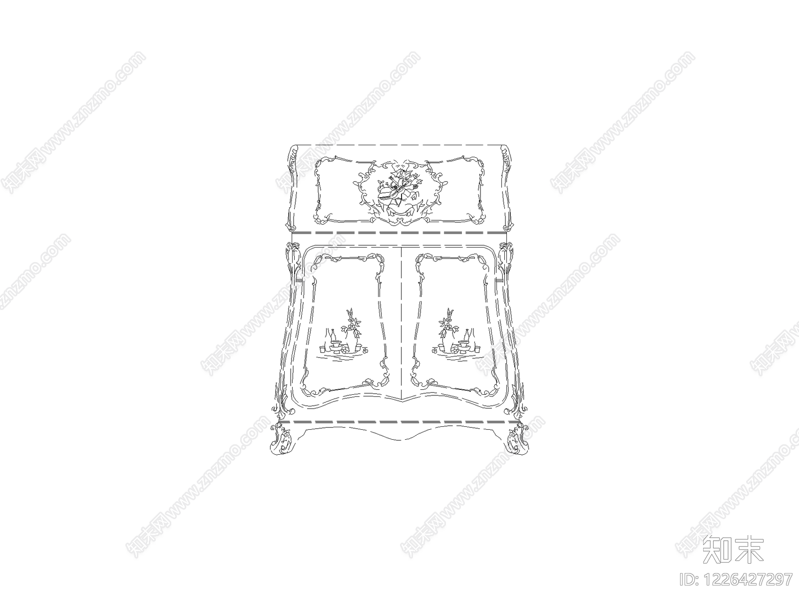 柜子cad施工图下载【ID:1226427297】