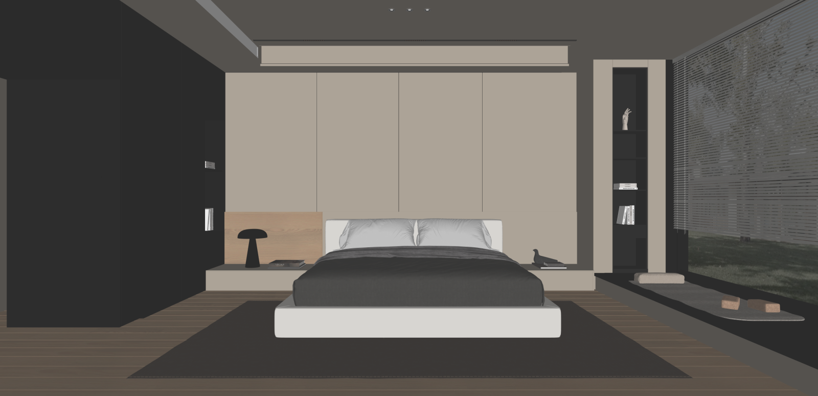 现代家居卧室SU模型下载【ID:1215947913】