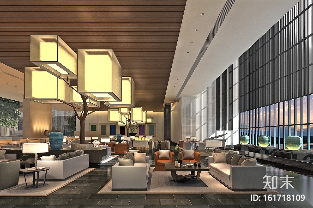 [福建]上杭客家缘酒店工程施工图+效果图cad施工图下载【ID:161718109】