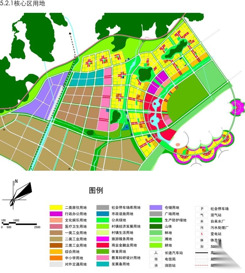 [福建]滨海经济开发区总体城市设计及核心区详细设计cad施工图下载【ID:161036131】