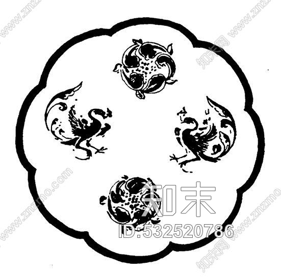 凹凸黑白-黑白古典贴图下载【ID:532520786】