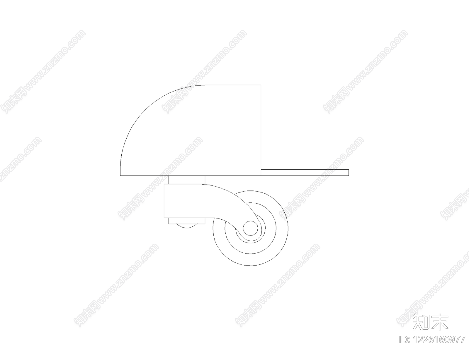 现代椅子CAD图纸