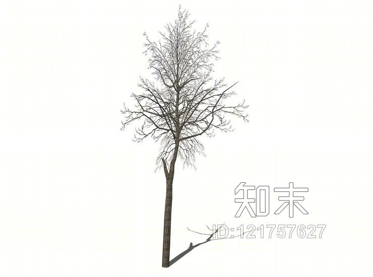 枯树冬季树SU模型下载【ID:121757627】