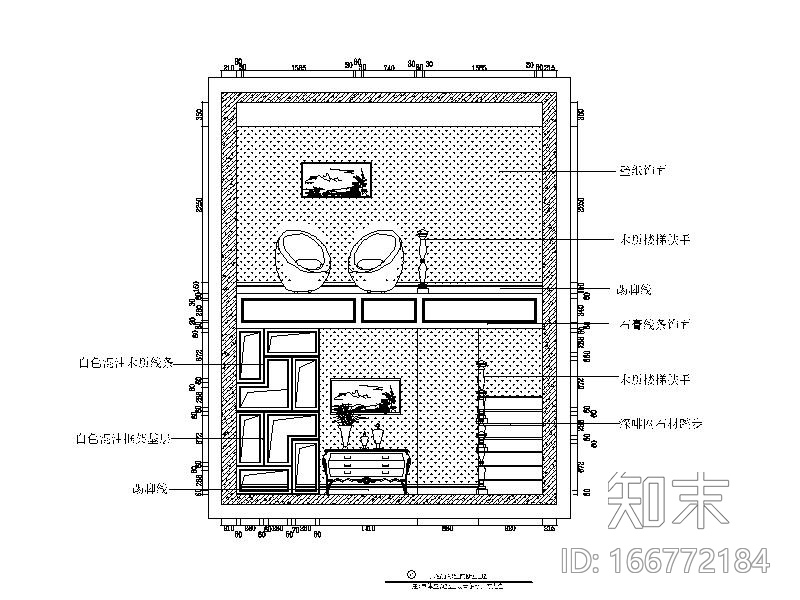 欧式风格-整套复式楼设计CAD施工图（含效果图）cad施工图下载【ID:166772184】