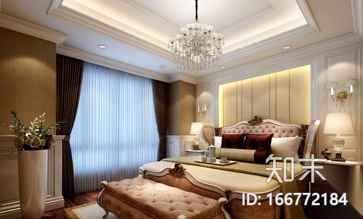欧式风格-整套复式楼设计CAD施工图（含效果图）cad施工图下载【ID:166772184】