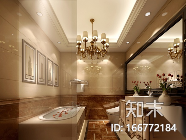 欧式风格-整套复式楼设计CAD施工图（含效果图）cad施工图下载【ID:166772184】
