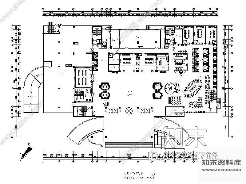 广西某国际酒店设计平面cad施工图下载【ID:832234706】