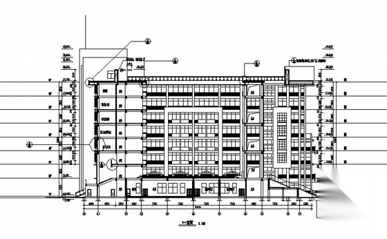 江苏省某大学东校区实验楼建筑施工图cad施工图下载【ID:151565150】