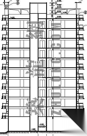 某十层商住楼建筑设计方案cad施工图下载【ID:149853184】