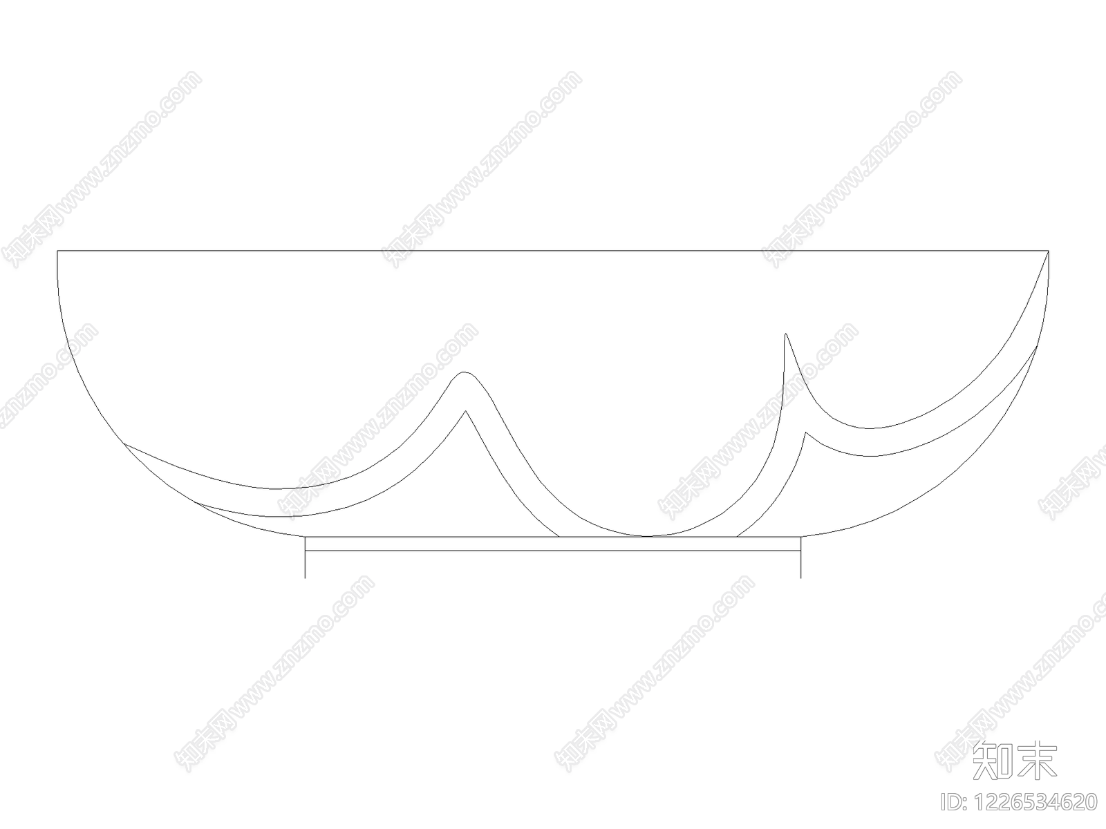 现代装饰线条CAD图纸