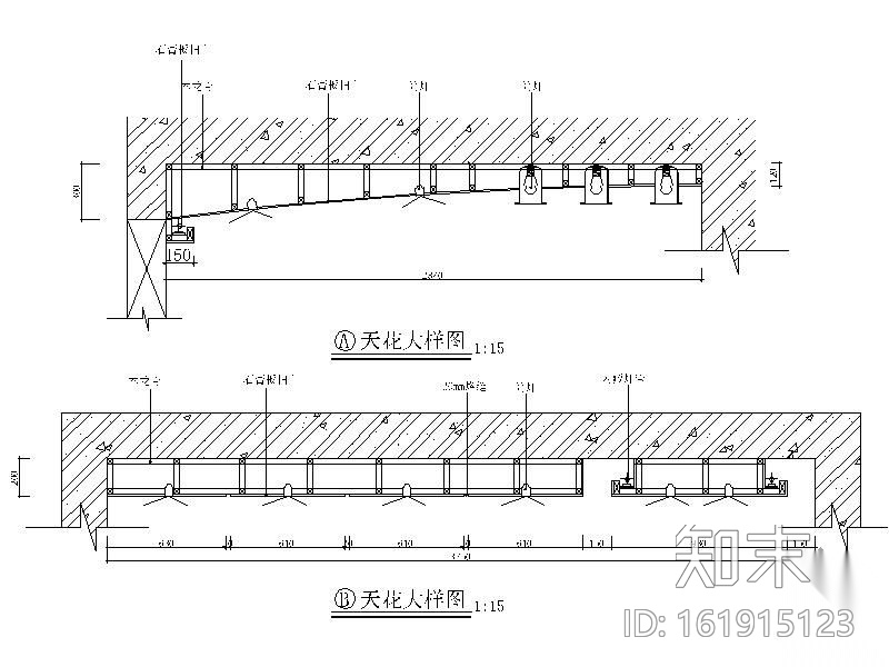 三层别墅空间设计图cad施工图下载【ID:161915123】