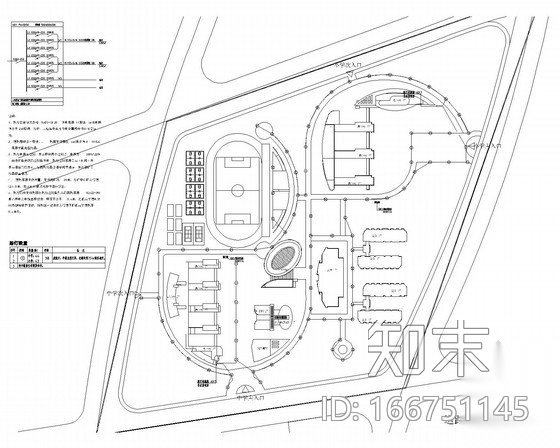 [内蒙古]学校电力工程外线总图电气总平面图（甲级院）施工图下载【ID:166751145】