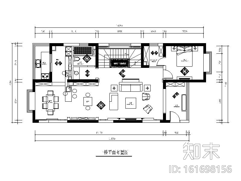 [山西]美式风格跃层公寓设计CAD施工图（含效果图）施工图下载【ID:161698156】
