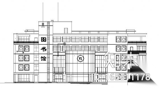某五层图书馆方案施工图cad施工图下载【ID:165611178】