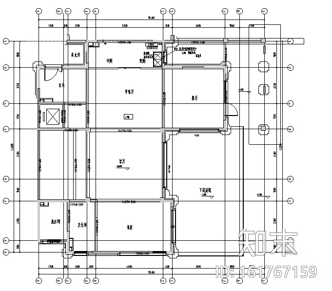 [北京]合相府园文化别墅设计施工图（附效果图）cad施工图下载【ID:161767159】