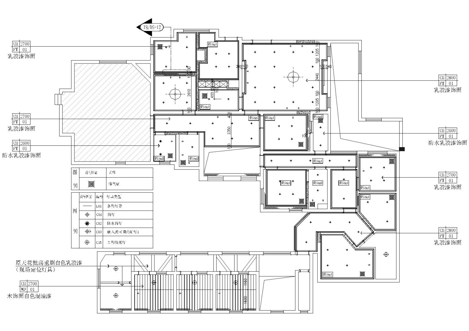 上海皮肤病医院室内装饰设计施工图+效果图cad施工图下载【ID:160651127】