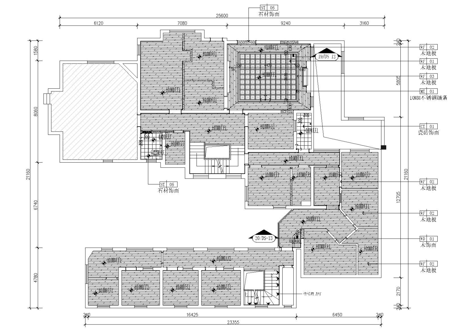 上海皮肤病医院室内装饰设计施工图+效果图cad施工图下载【ID:160651127】