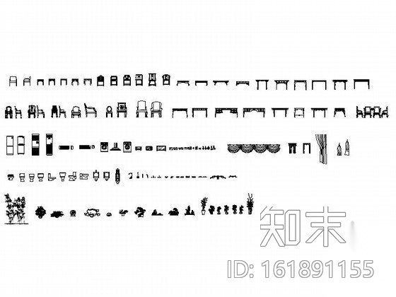 全套家装CAD图块下载施工图下载【ID:161891155】