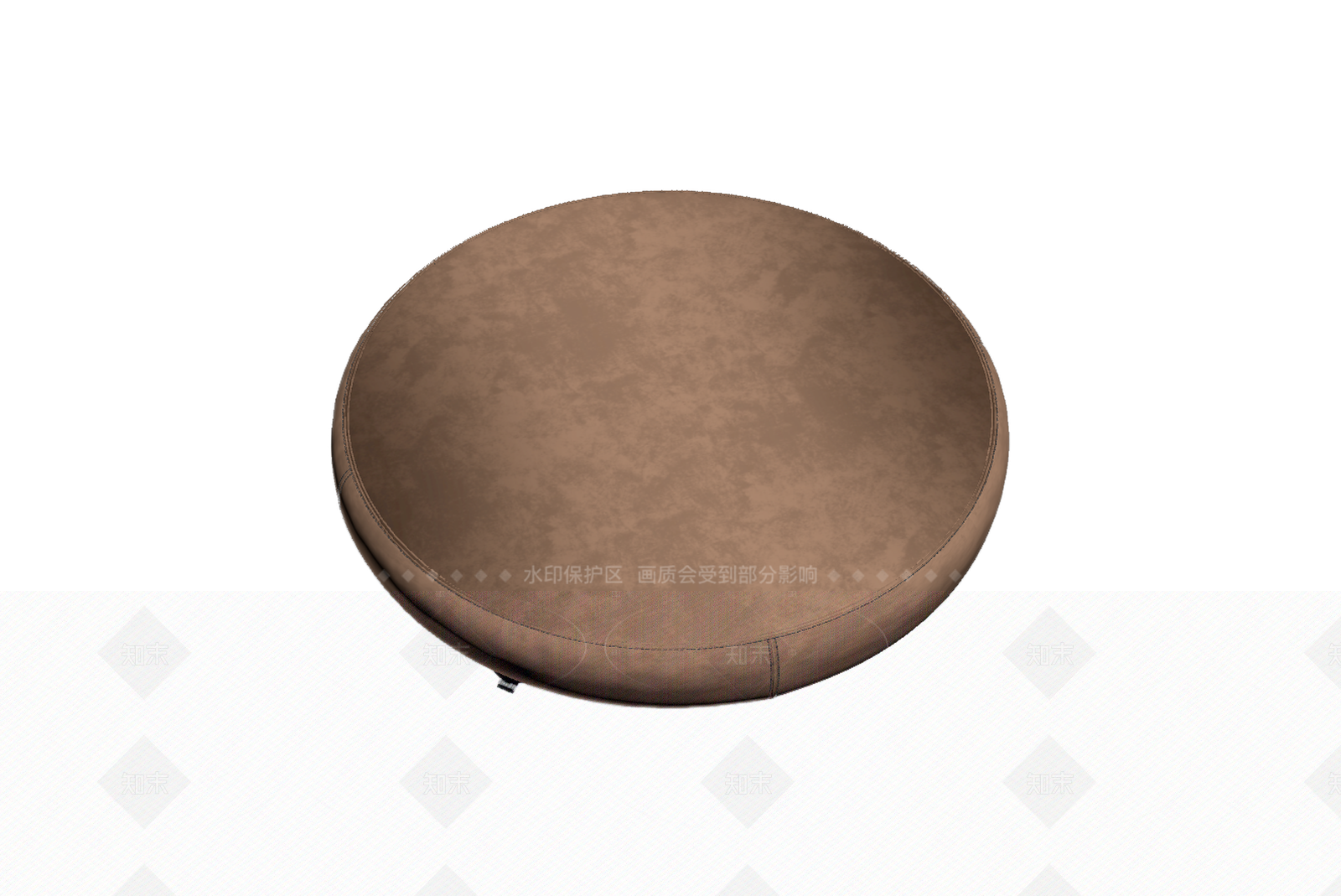 圆形皮革坐垫3D模型下载【ID:1206182496】