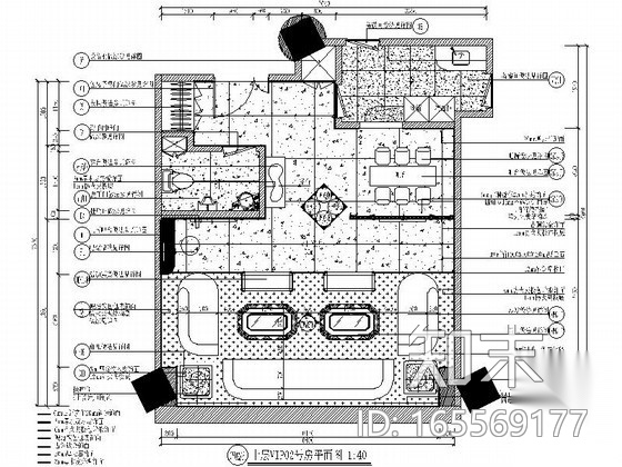 [大连]欧式夜总会包房室内施工图cad施工图下载【ID:165569177】