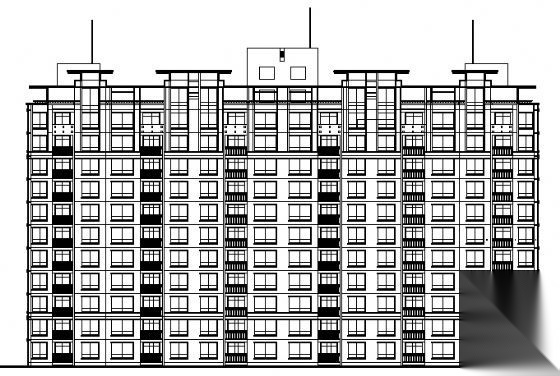 某十二层高层住宅楼建筑方案图（带跃层和地下车库）施工图下载【ID:165392166】