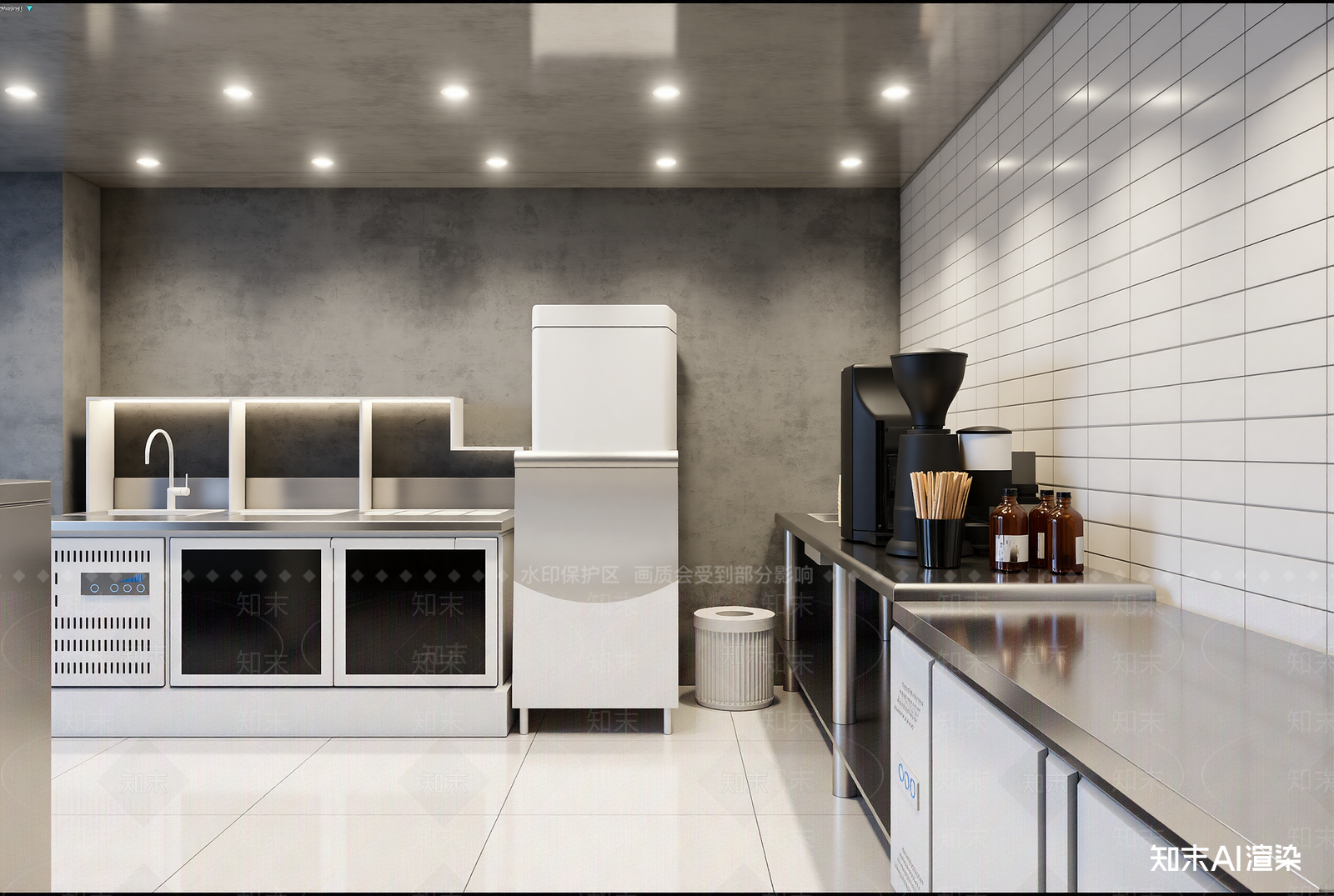 工业风后厨3D模型下载【ID:1221702492】