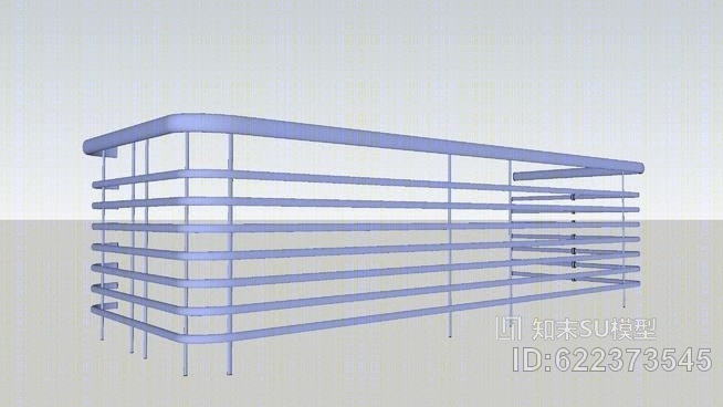 护栏弯曲SU模型下载【ID:622373545】