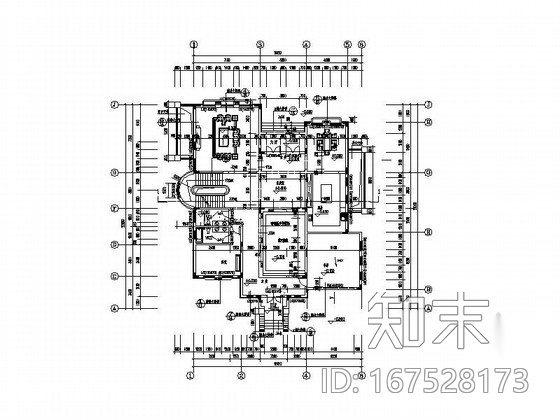 [广州]某二层独栋别墅户型图施工图下载【ID:167528173】