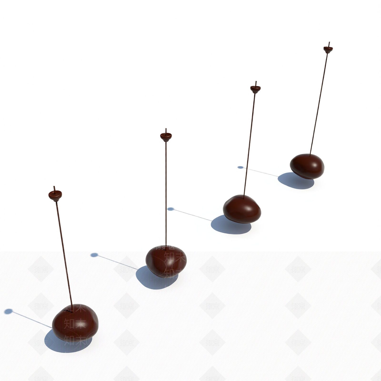 球形吊灯组件3D模型下载【ID:1206205140】