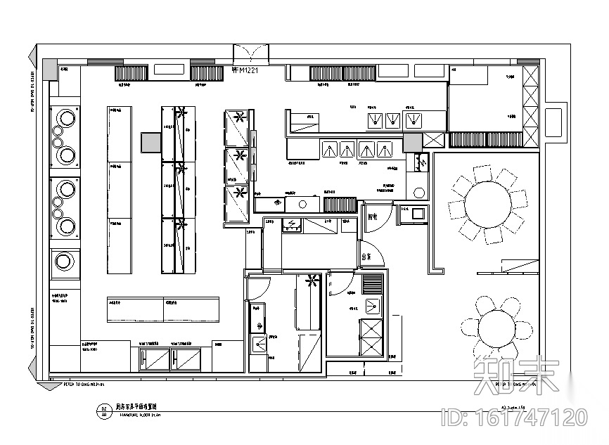 新中式经典客家餐厅菜馆设计施工图（附效果图）cad施工图下载【ID:161747120】