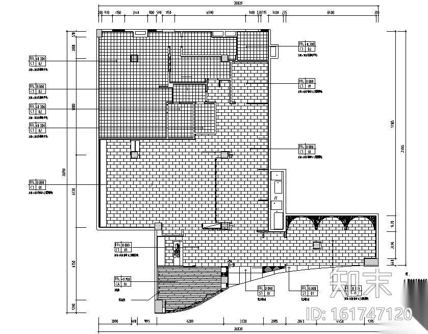 新中式经典客家餐厅菜馆设计施工图（附效果图）cad施工图下载【ID:161747120】