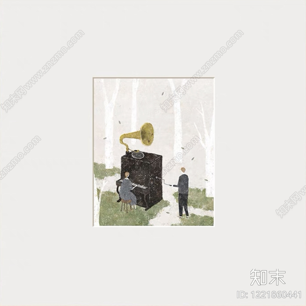 艺术画高清贴图材质
