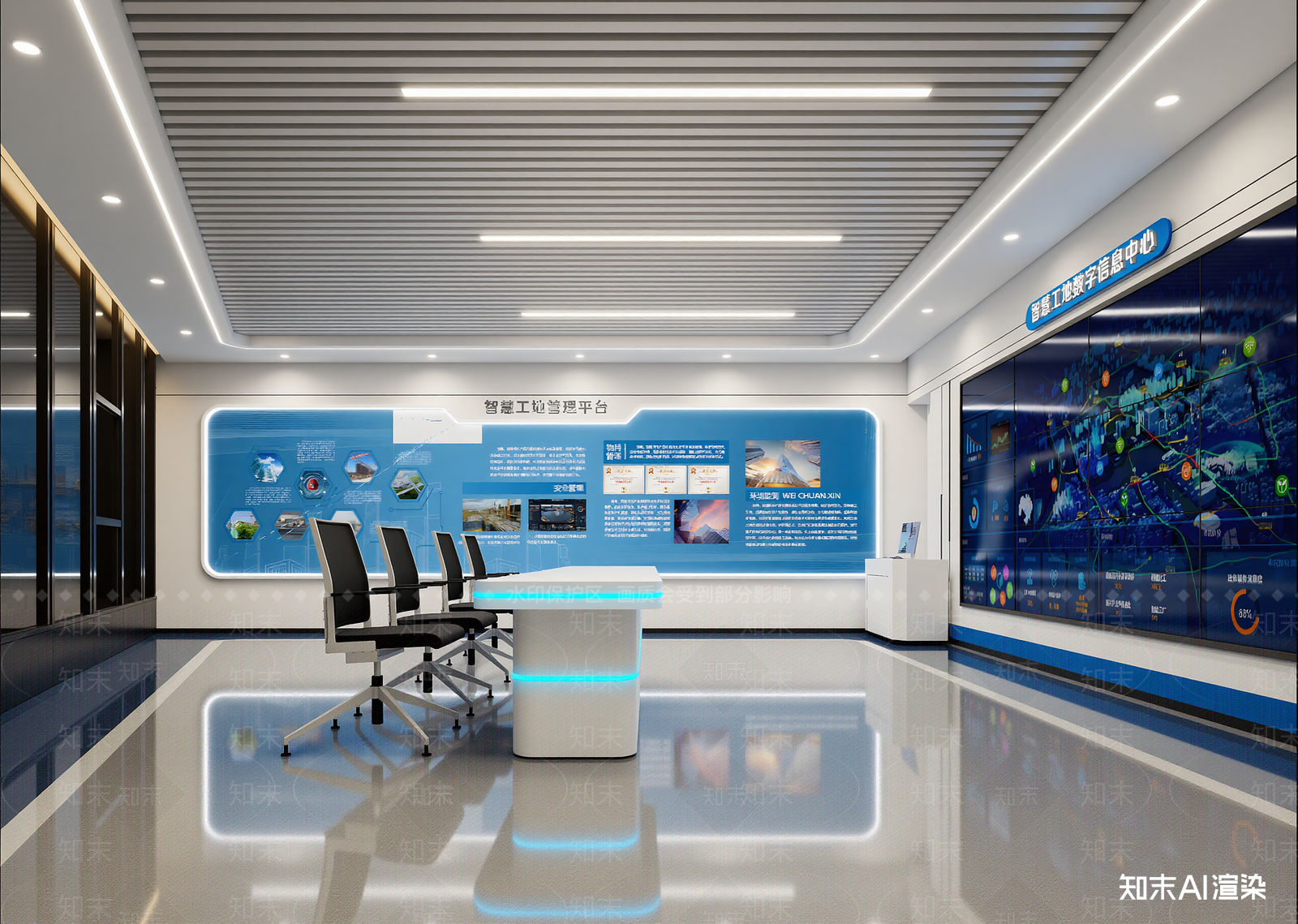 现代科技展厅3D模型下载【ID:1215138571】