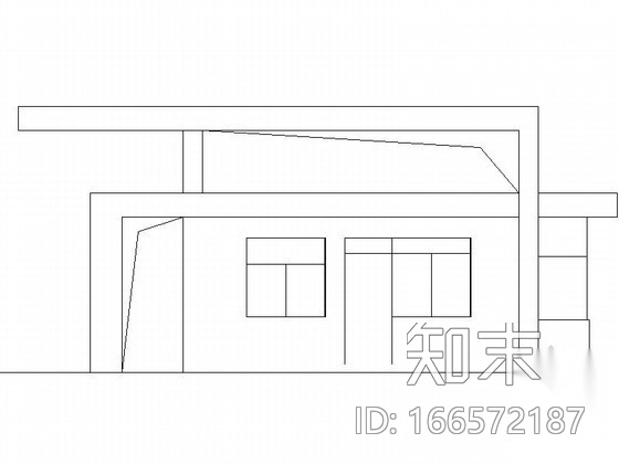 某住宅小区大门建筑施工图施工图下载【ID:166572187】