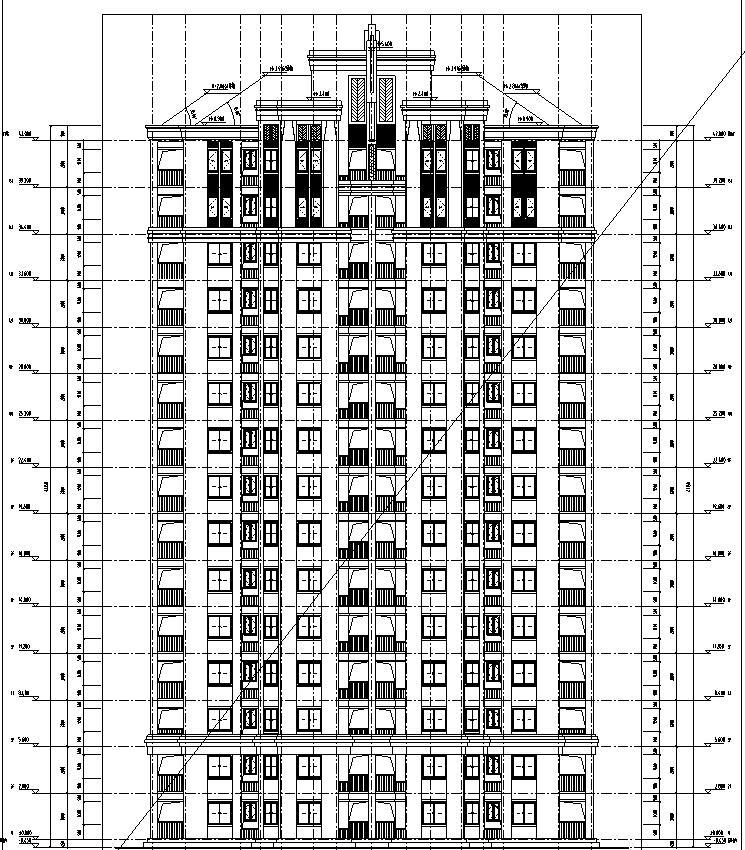 [上海]欧陆风格新凯家园住宅建筑施工图 cad施工图下载【ID:149541168】